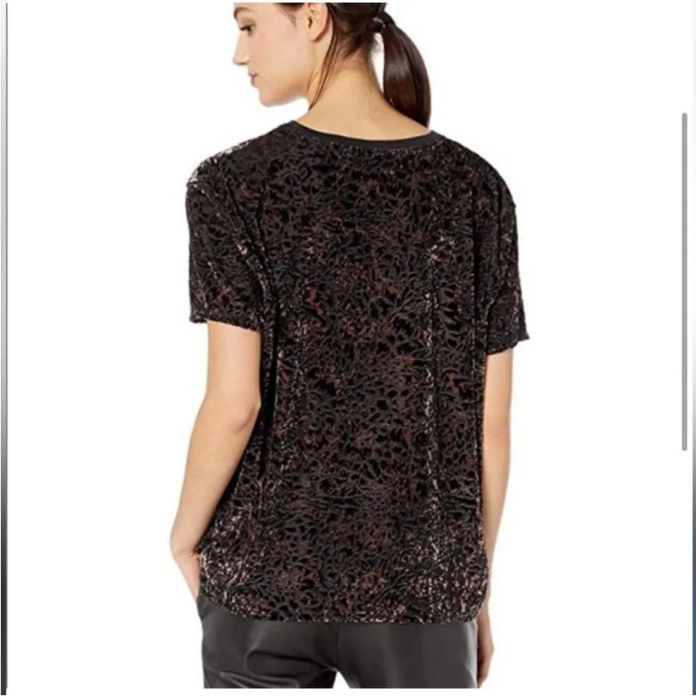 Free People Teddy Burnout Tee Cheetah Print size small - Image 2