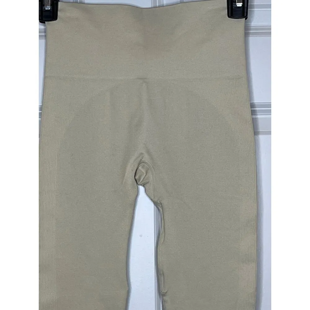 Set Active Oat Milk Cream Beige Leggings XS - Image 3