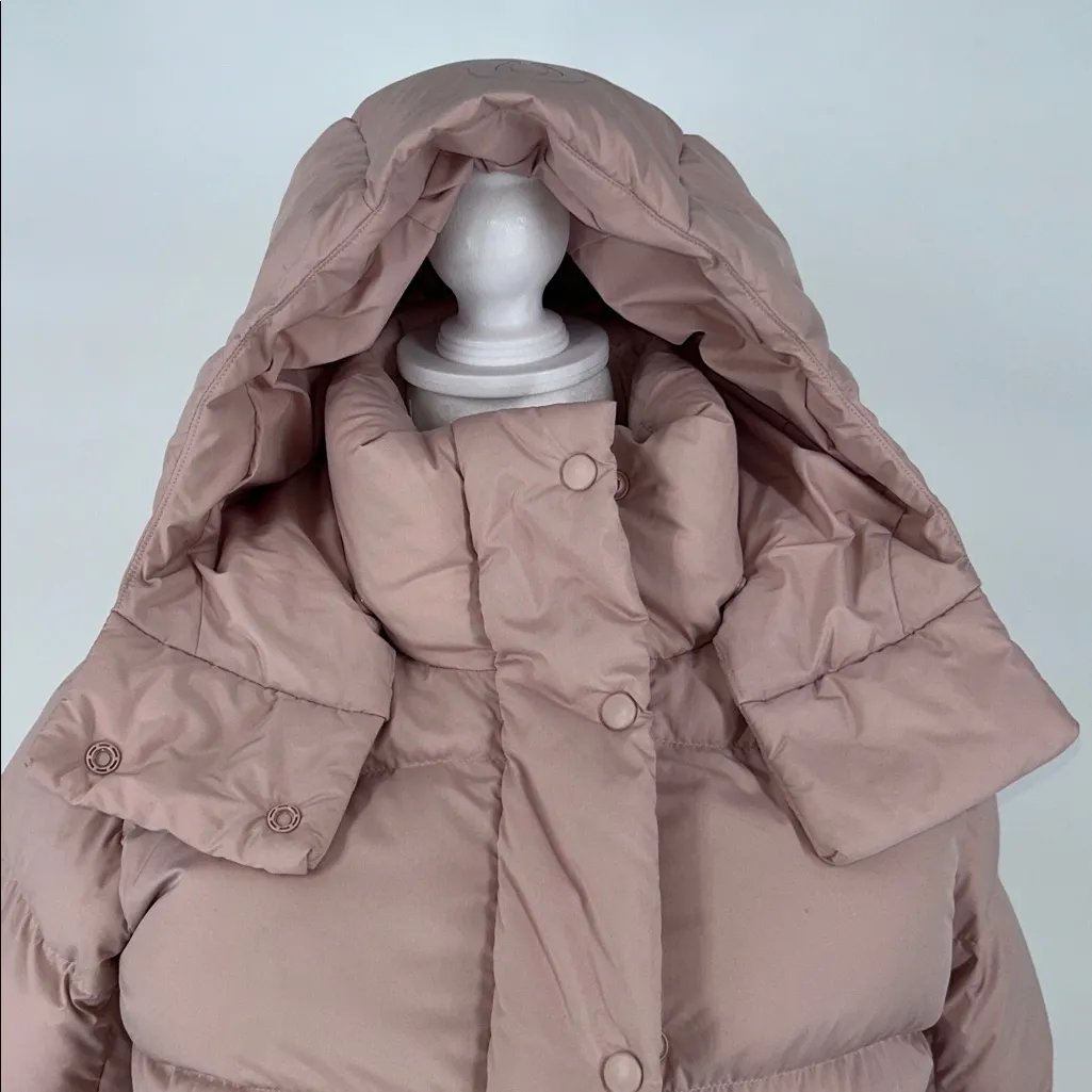 Lululemon Down Puffer Jacket Hooded Blush Pink Size 2 - Image 4