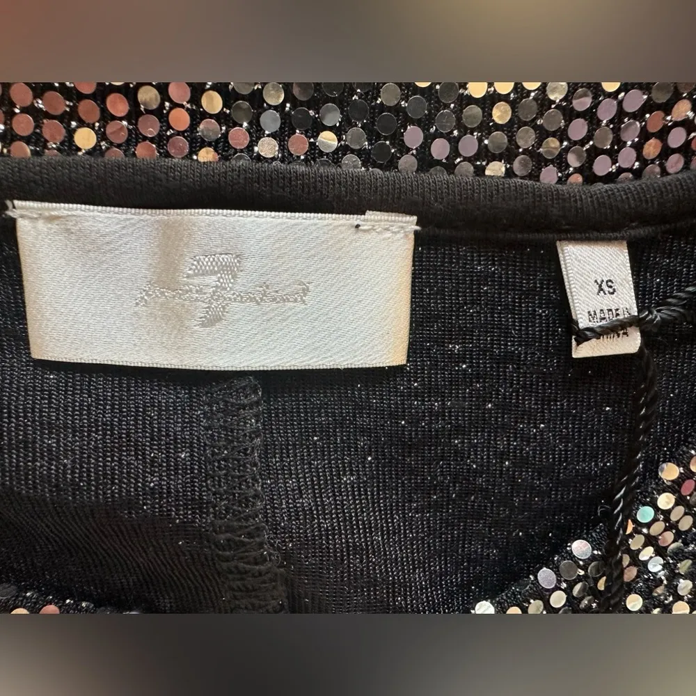 7 For All Mankind Long Sleeve Sequin Dress - NWT - Image 3