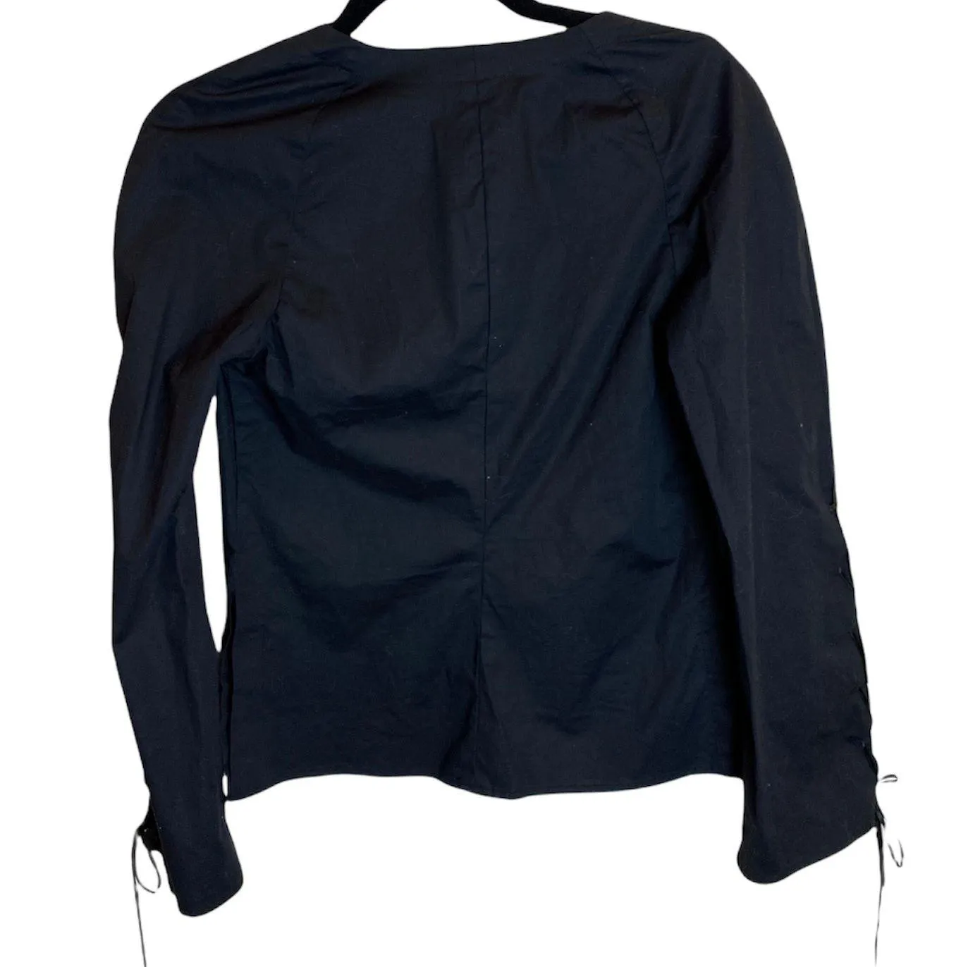 Kenneth Cole Y2K Reaction lace up sleeve long sleeve top - Image 2
