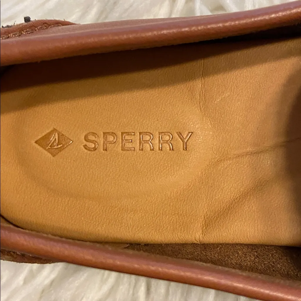 Sperry Women’s Brown Leather Slip-On Loafers size 7.5 BNWOT see all photos - Image 3