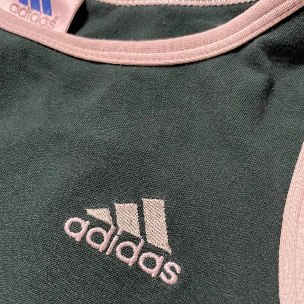 Classic Vintage 90s Adidas Green Crop Tank Top Women’s Size Large A3 - Image 3