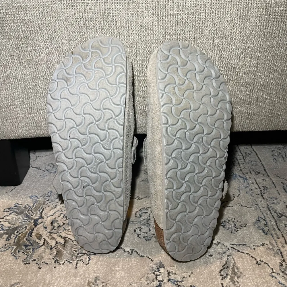 Birkenstock Boston Soft Stone Coin Suede - Image 13