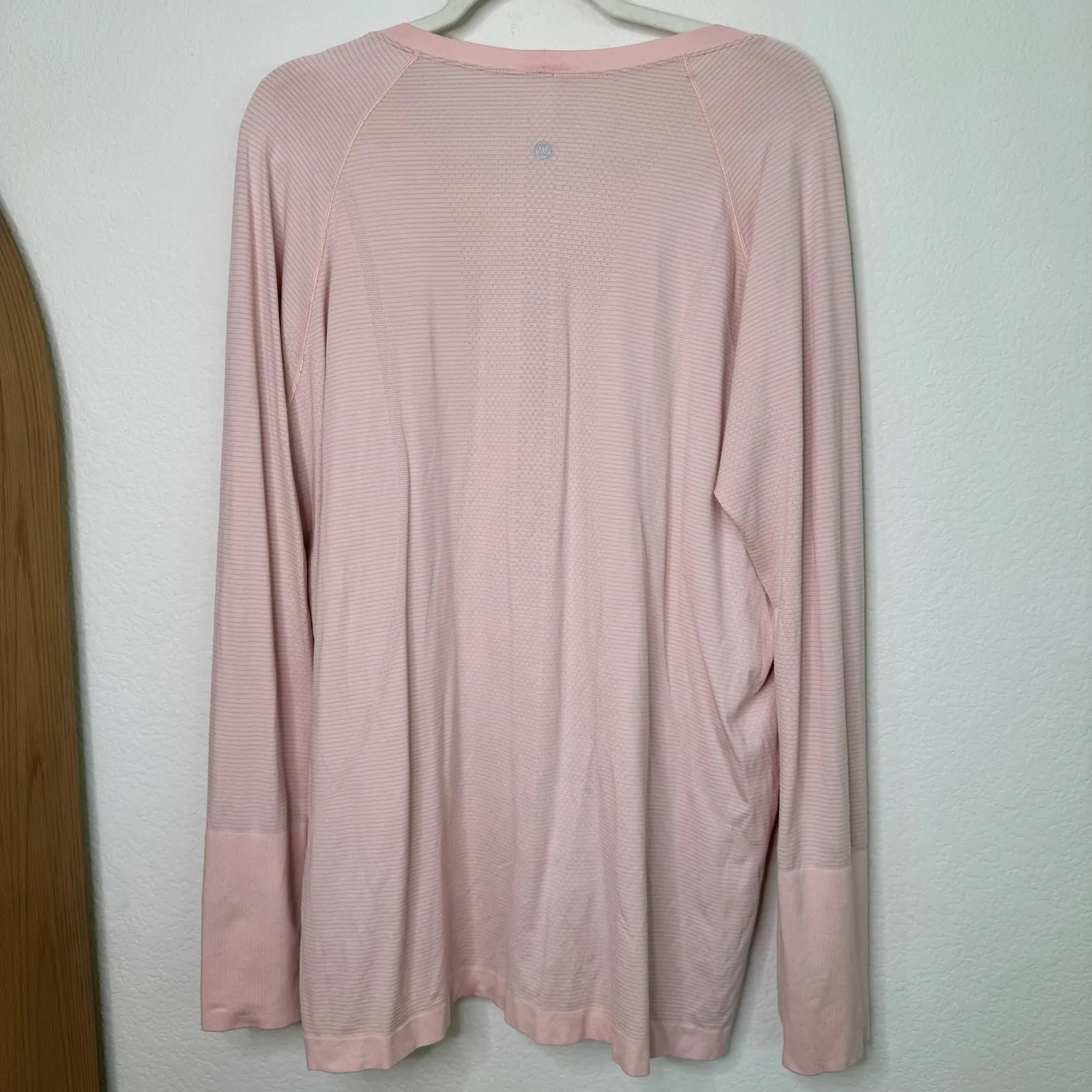 Lululemon Light Pink Swiftly Long Sleeve Top - Image 4