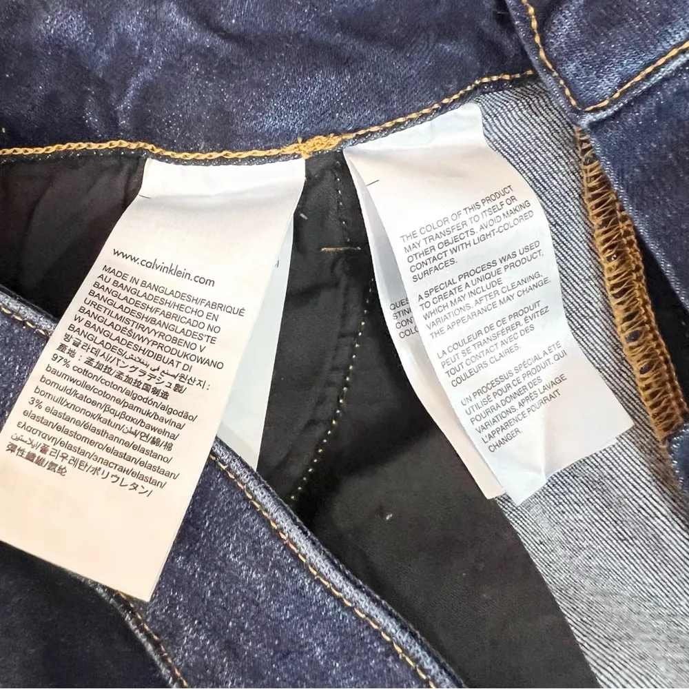 Calvin Klein Ankle Skinny Jeans Raw Frayed Hem Women’s Size 16 - Image 8