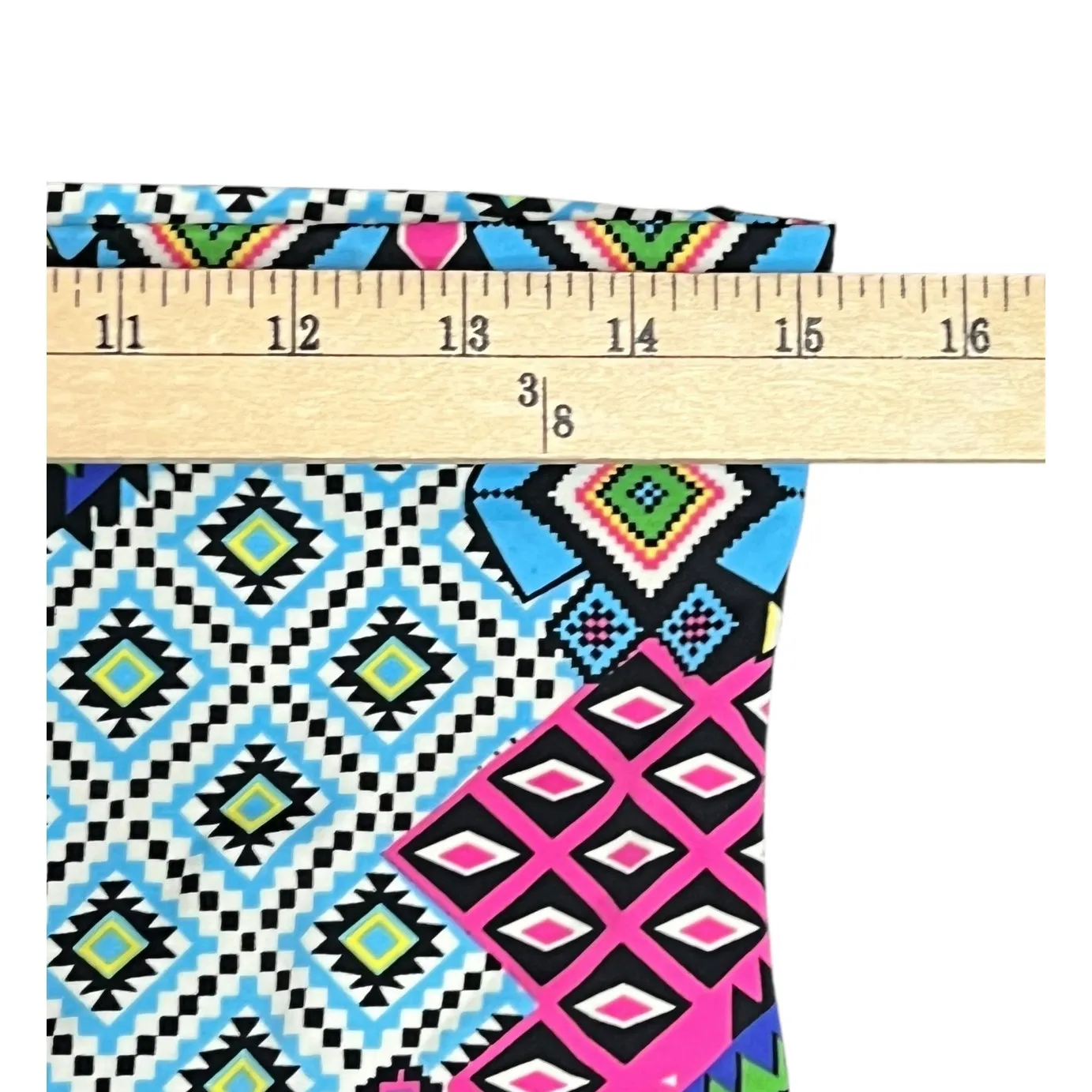 Swimsuits For All Swim Sexy Bikini Bottom Womens 16 Multicolor Geometric Boho Pink - Image 5