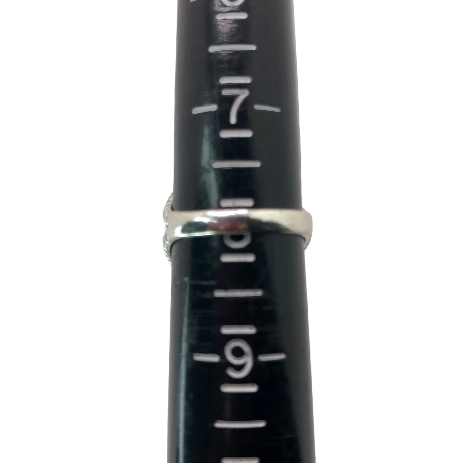 Silver, Red, and Black Rhinestone Statement Ring - Image 7