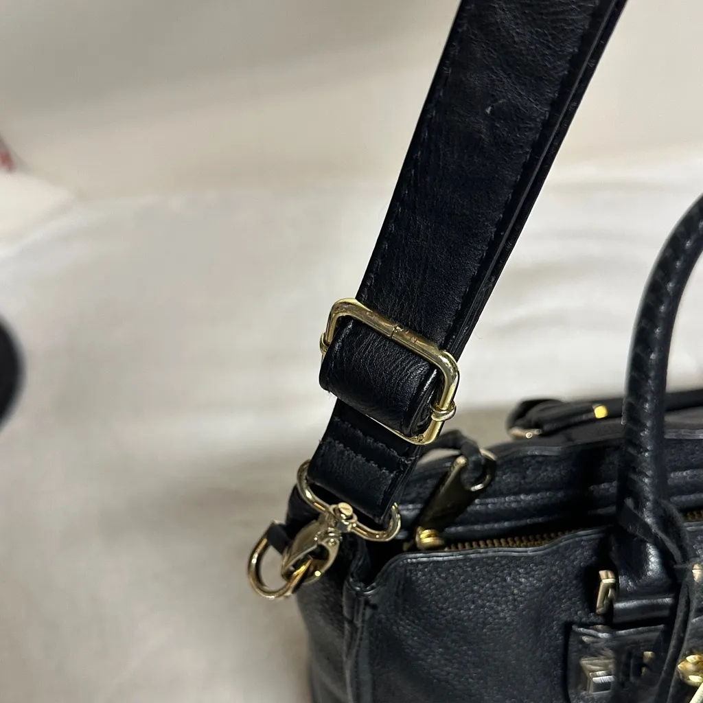 Rebecca  Minkoff Hobo Soft Black Pebbled Leather/Satchel-Crossbody Handbag - Image 6