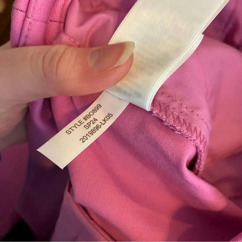 J. Crew Factory Preppy Kallie Straight Leg Pant‎ Stretch Size 14 Magenta READ - Image 6