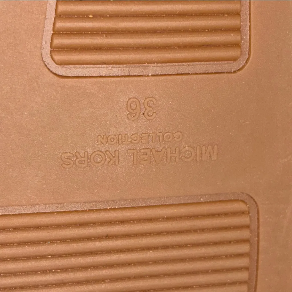 NEW Michael Kors Collection Black Leather Laticia Espadrille Flats Shoes 36 6 - Image 9