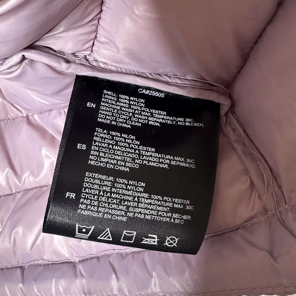 NWOT Noize Rhea Puffer Vest Women's Mauve Size XS - Image 8