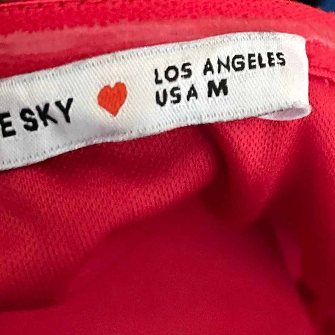 Lucy in the Sky Strapless Lace Ruffle Slit Maxi Dress in Red Size Medium - Image 4