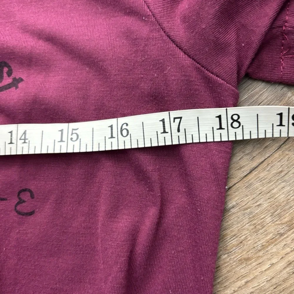 Compass Graphic Short Sleeve Wine Red T - Image 8