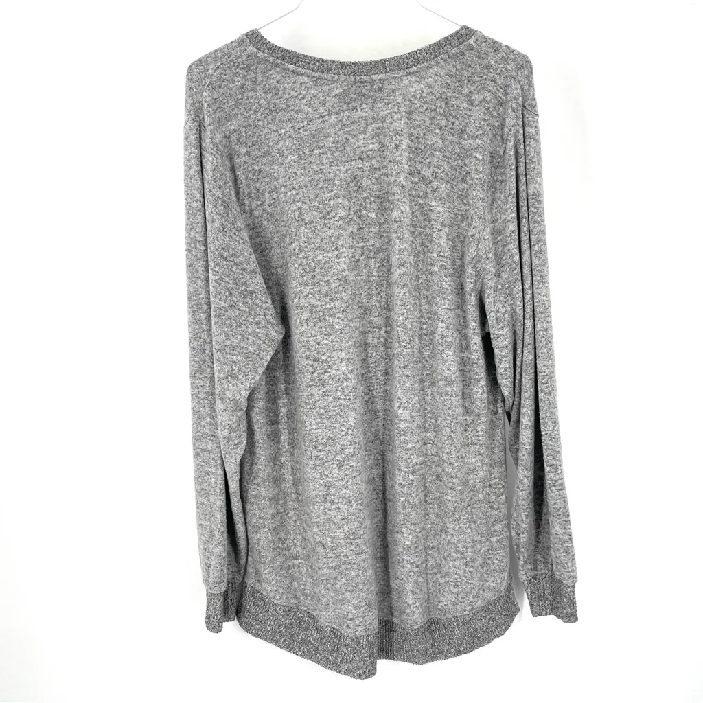 Anthropologie Saturday Sunday Gray Hacci Tunic Slouchy Comfort Plush Sweater - Image 9