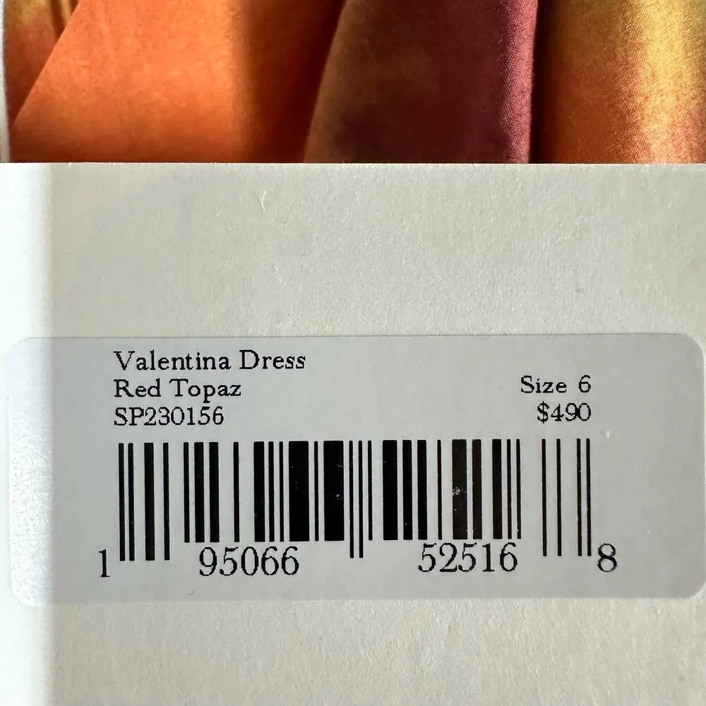 Ulla Johnson Valentina Braided Tie Belt  Midi Dress in Red Topaz Size US 6 - Image 5