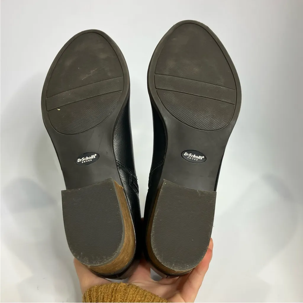 Dr. Scholl’s black tumbler ankle boots faux leather women’s size‎ 10 business - Image 8