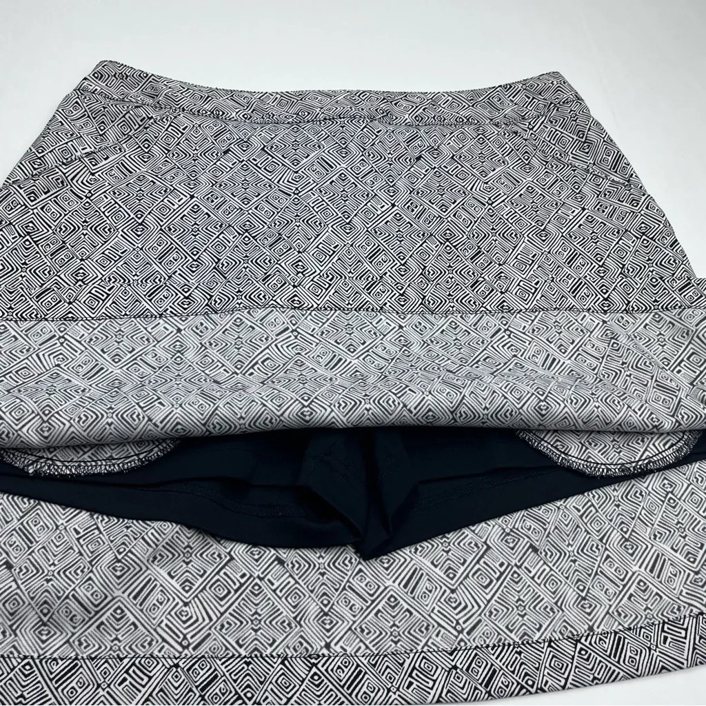 Coral Bay Golf Womens‎ Size 10 Black White Skort Three Pockets Athletic Active - Image 10