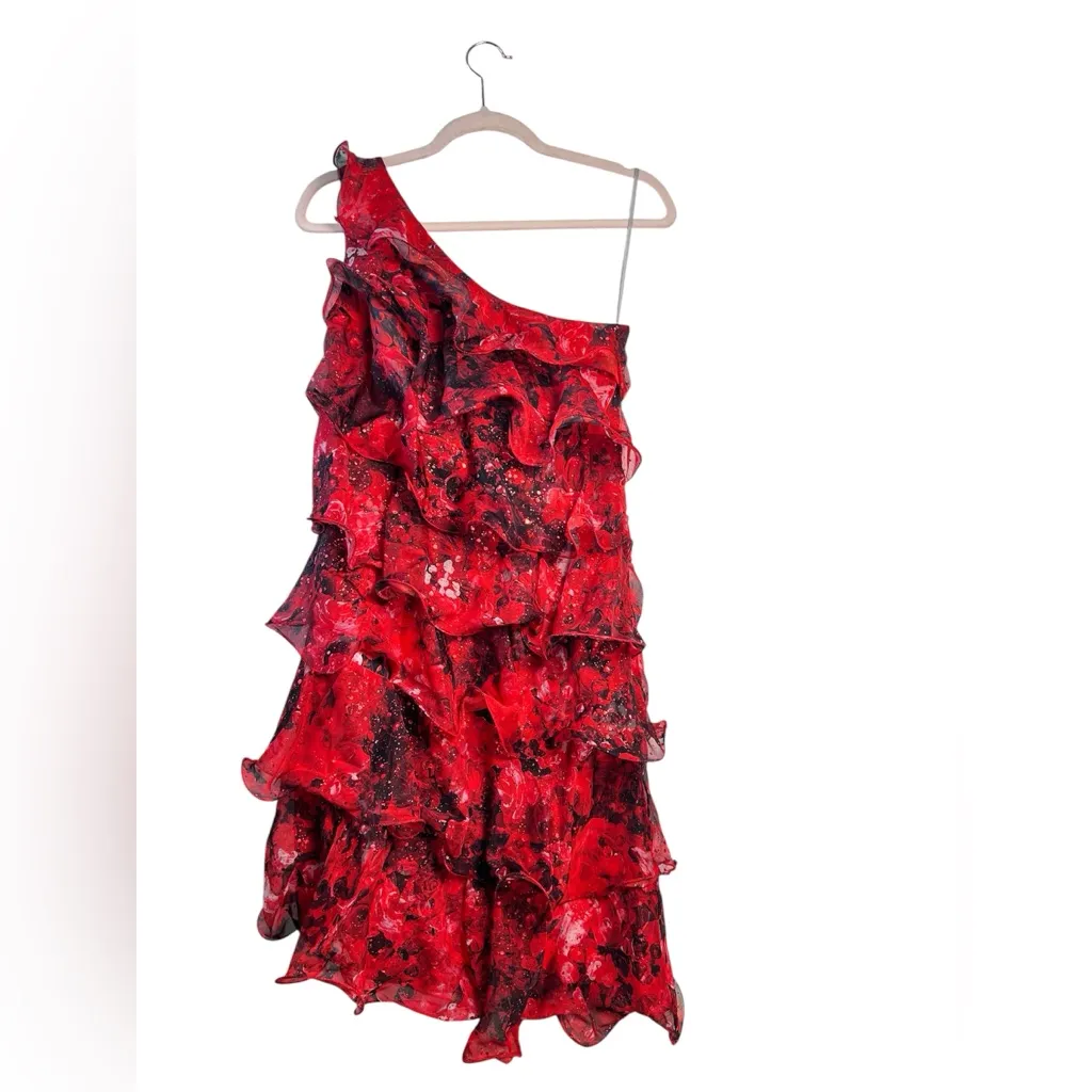 Marchesa Notte Red Floral One - Image 5