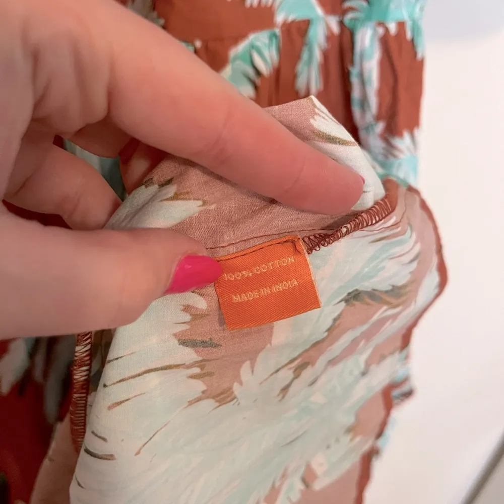 Oliphant Cartagena Puff Sleeve Maxi Green Size M - Image 12