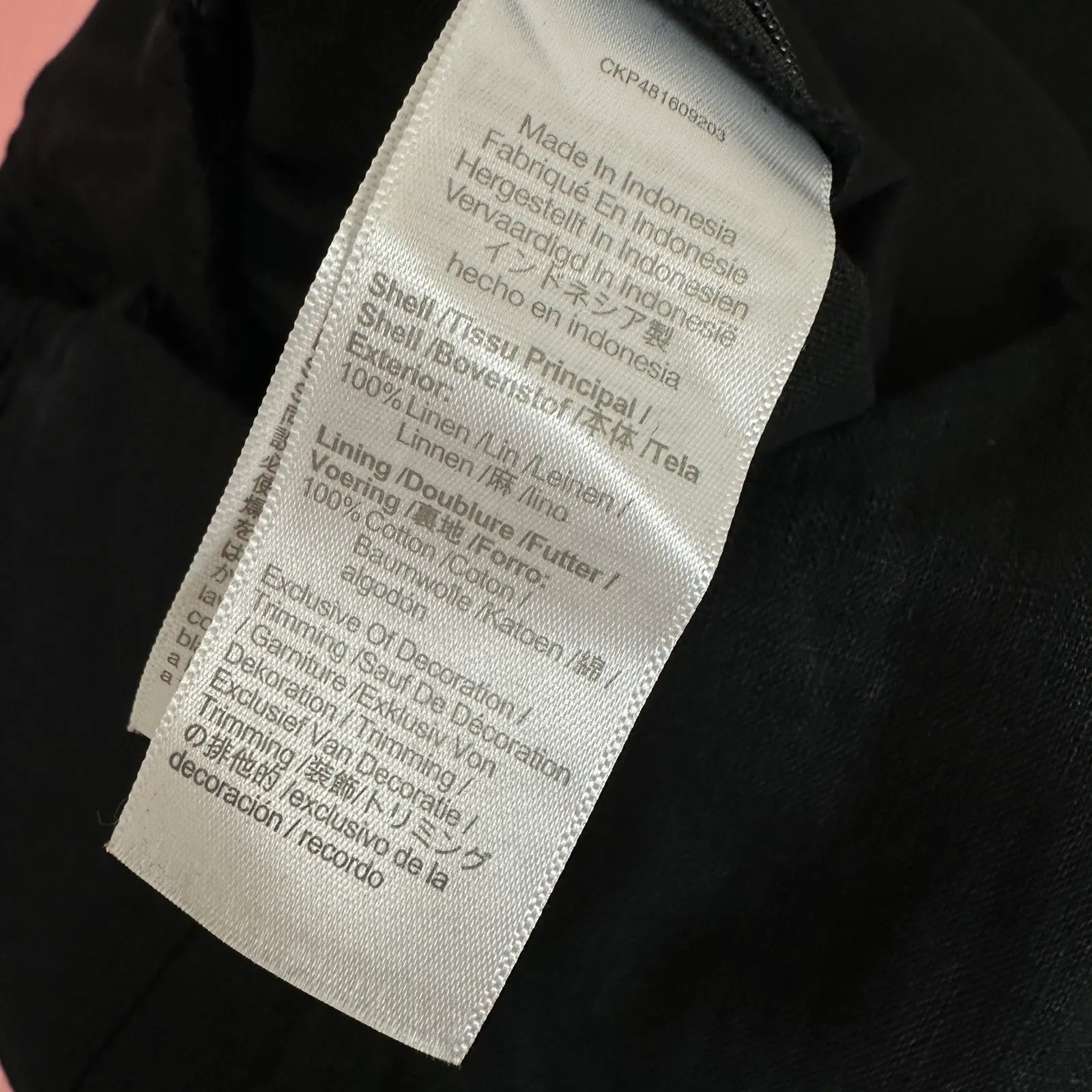 Madewell Sleeveless Wide Leg Jumpsuit Linen Black Sweetheart Cropped US 2 NWT - Image 15