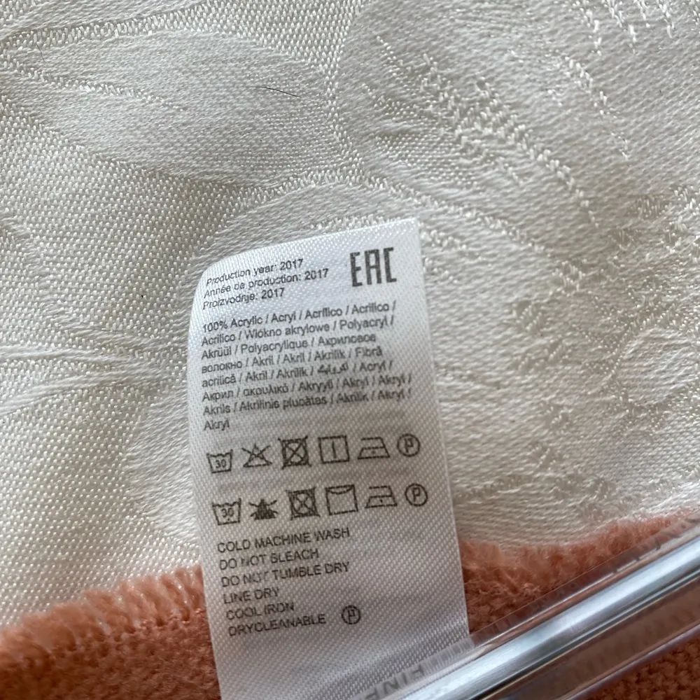 Pieces Scarf Blush With tassels 26x80 Pink - Image 3