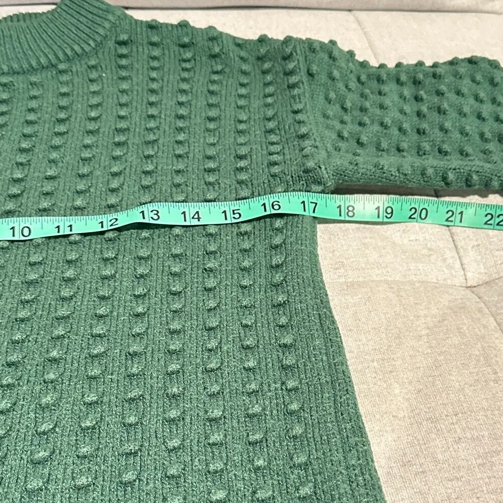 Lego Collection Target Popcorn Sweater Women‎ Sz XS Green Cozy Knit Warm - Image 12