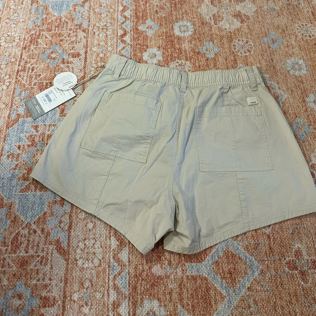 NWT Vuori Vintage Ripstop Utility Short Milkweed Sz small organic cotton VW3039 - Image 3