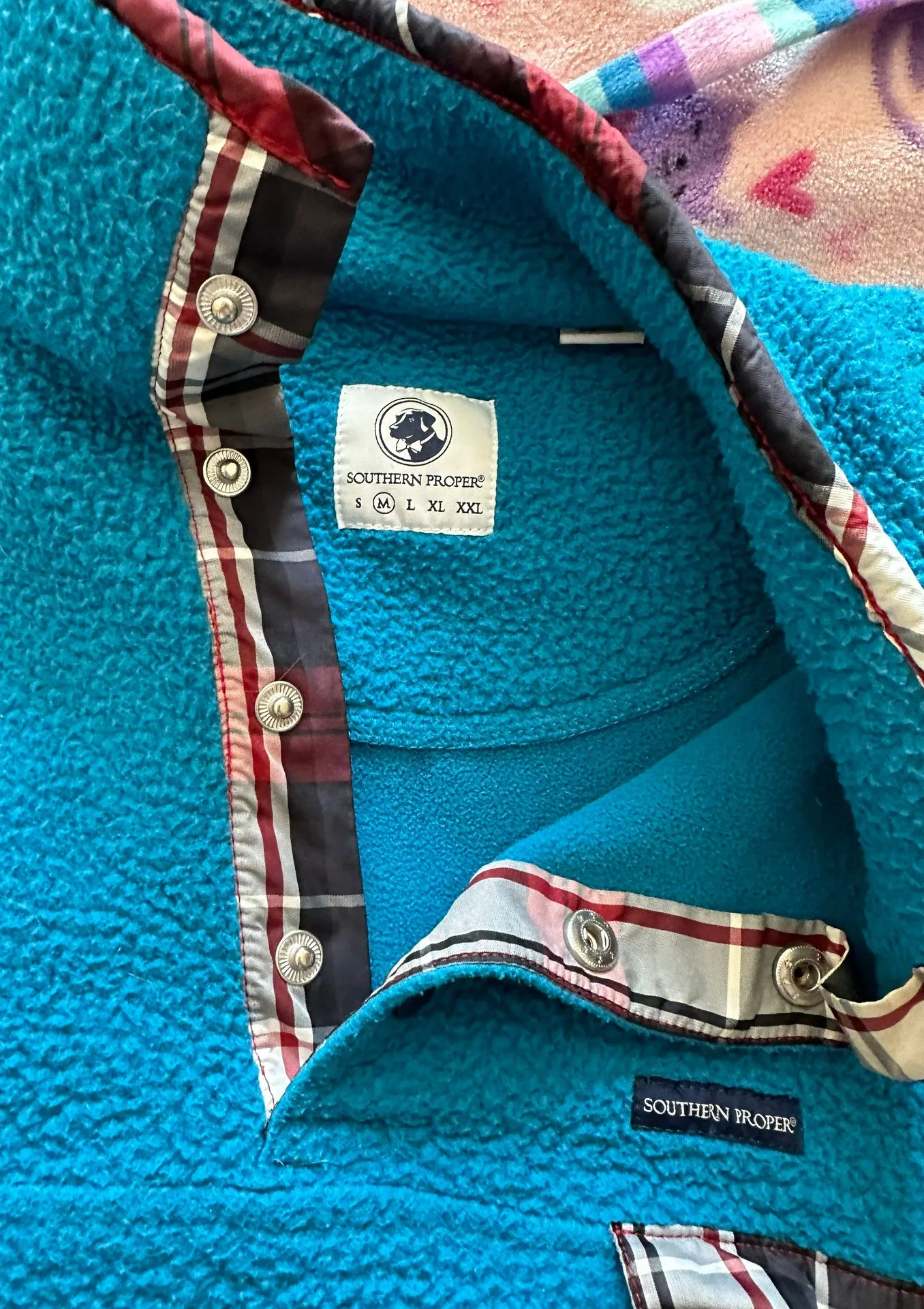 Southern Proper Fleece Light Blue Pullover - Image 2