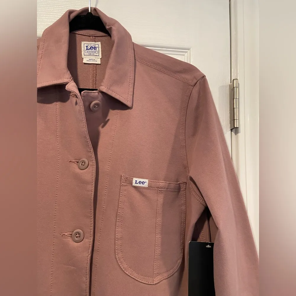 NWT Lee Layers Size XS Mauve Long Sleeve Button Front Collared Shacket Shirt - Image 3