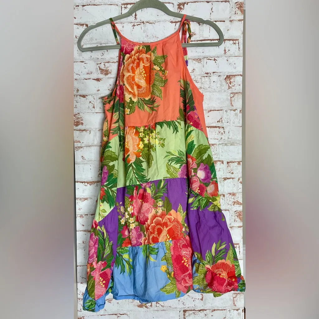 FARM Rio for Anthropologie Coral Floral Minidress - Image 2