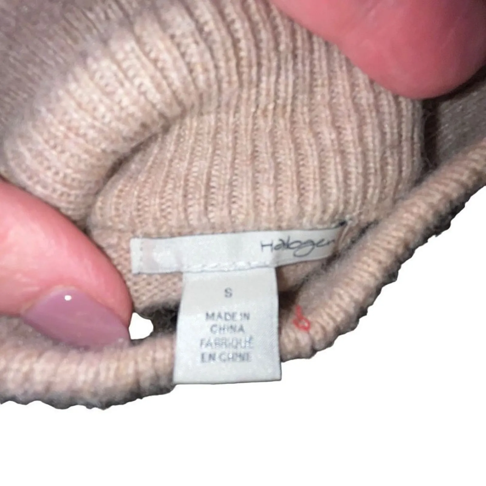 Halogen tan cold shoulder sweater small‎ - Image 4