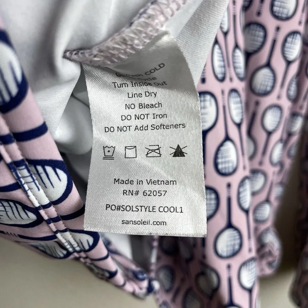 San Soleil Womens Jacket XL Pink Top Full Zip Long Sleeve Tennis Stretch UPF UV - Image 9