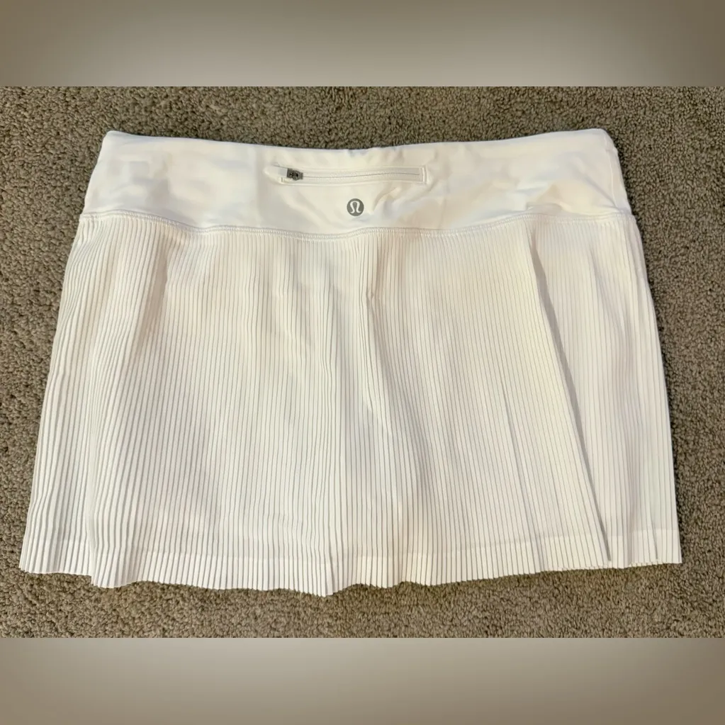 Lululemon Pleat to Street Skirt III White Size 8 NWOT Tennis Golf Pickleball - Image 8