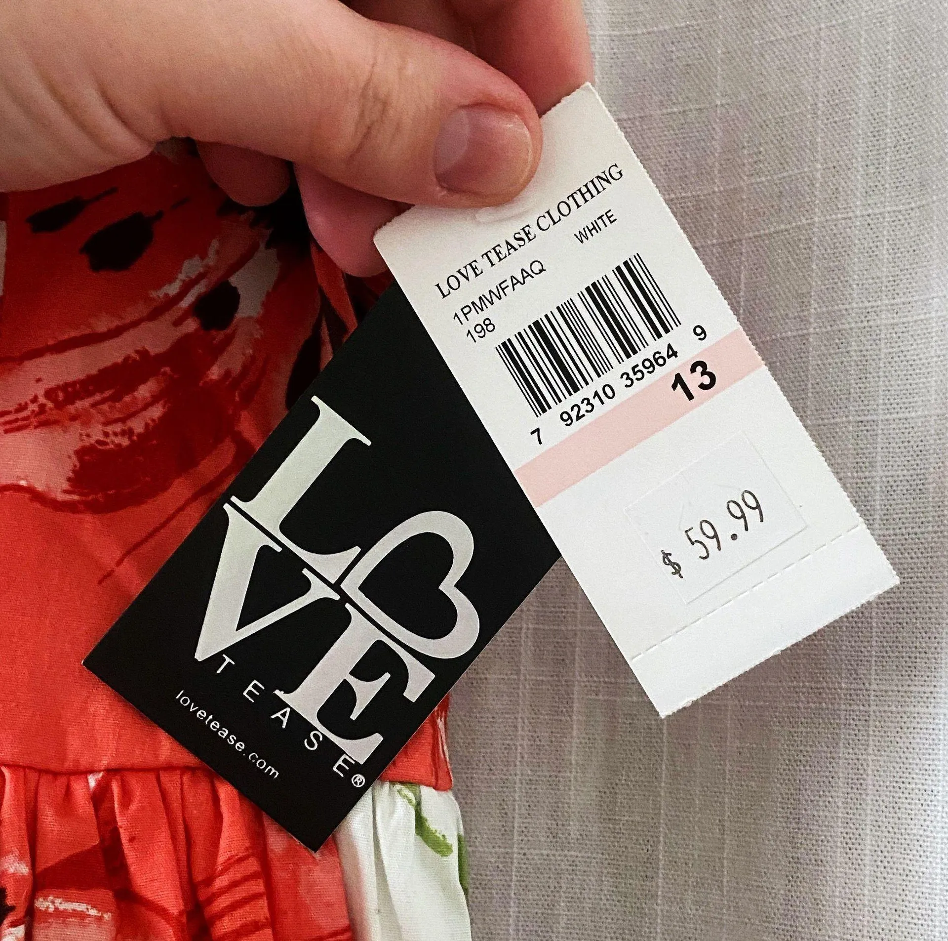 Love Tease Pink Floral Dress - Image 4