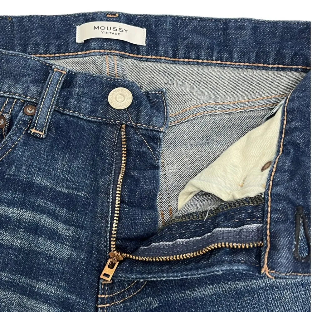 MOUSSY VINTAGE Elgin Distressed Stretch Skinny Ankle Jeans Blue Wash Size 26 - Image 9