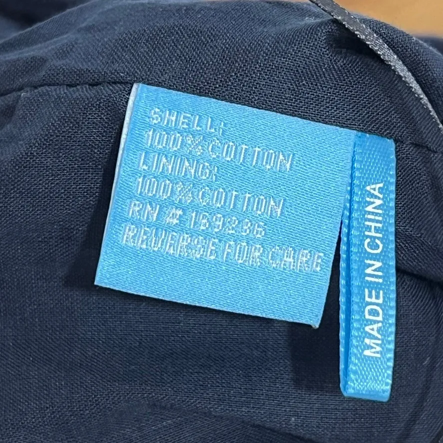 J Mclaughlin Womens Abbott Shorts Small NWT $138 Pull On Cotton Solid Navy Blue - Image 6