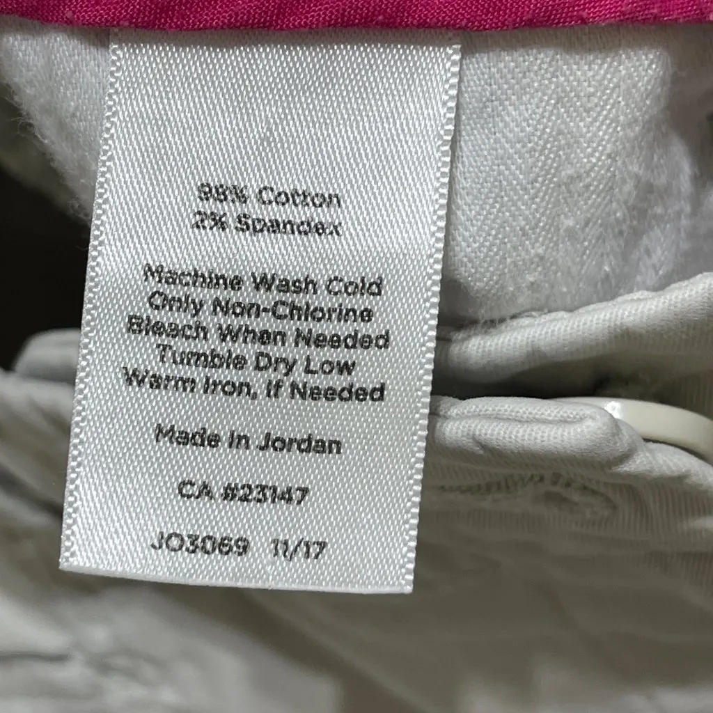 Talbots Perfect Skimmer Curvy Light Khaki Size 14P Petite Flat Front Cropped - Image 6