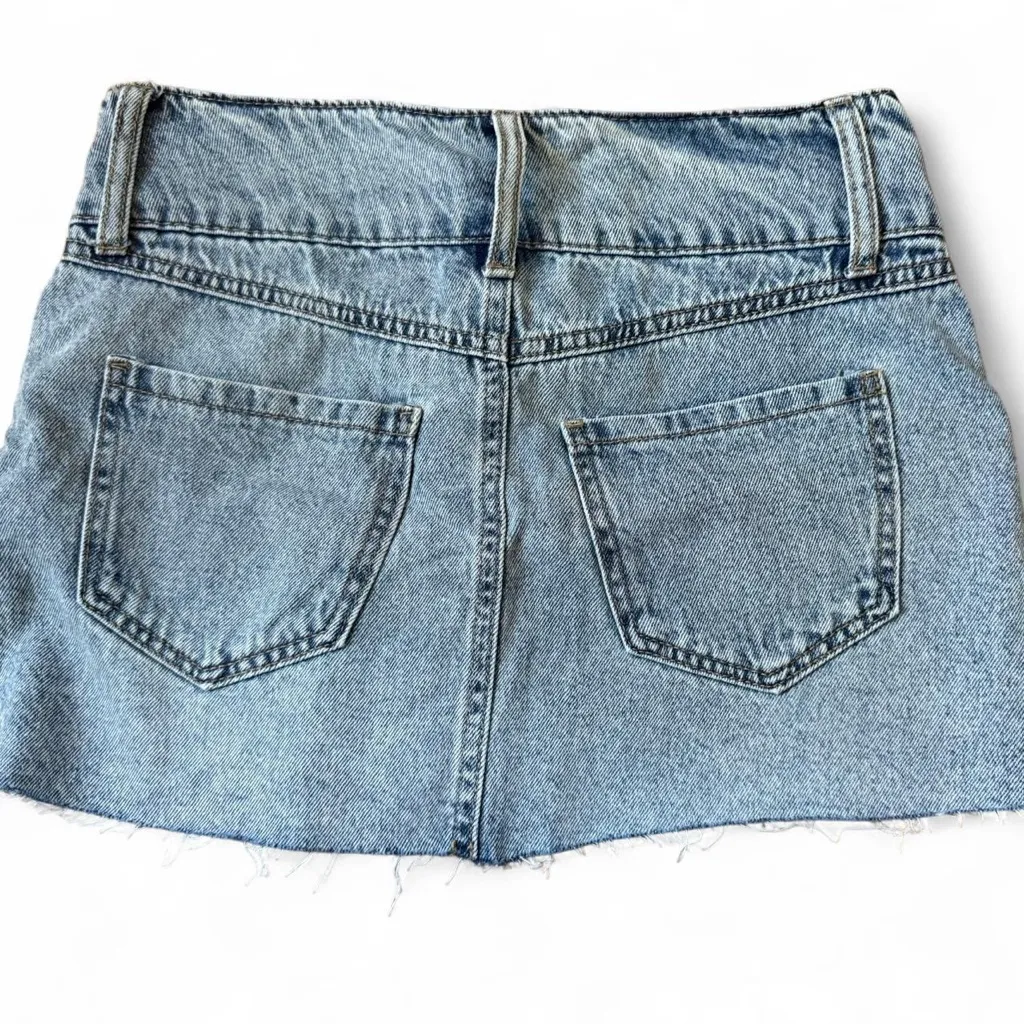 Rewash Denim mini skirt. Size 0 (24). NWT - Image 2