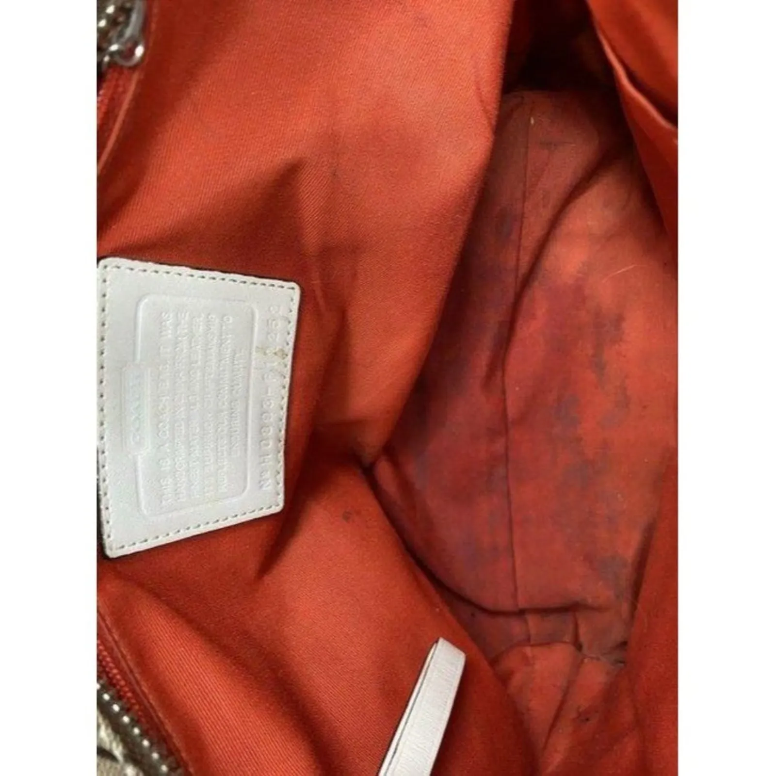 coach w customized by me w applique tan beige jacq - Image 9