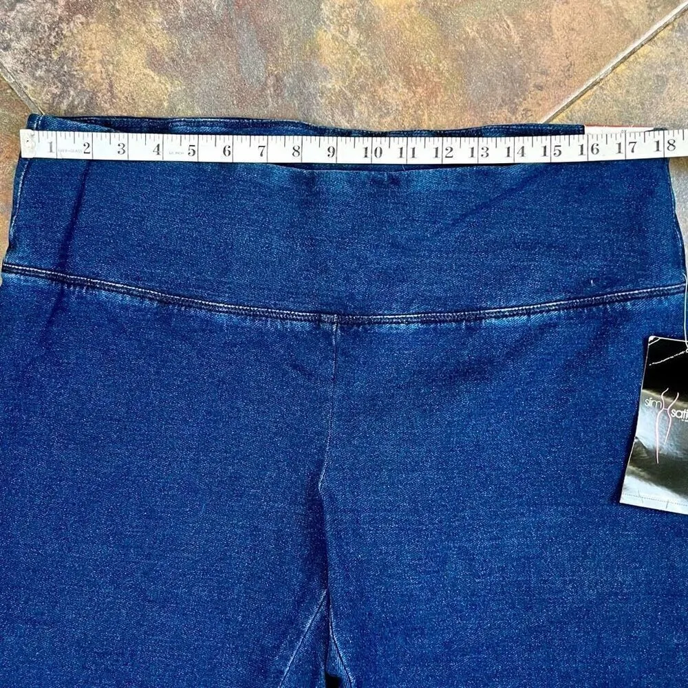 NWT Slim-sation By Multiples Pull-on Denim Leggings 0X 14W - Image 2