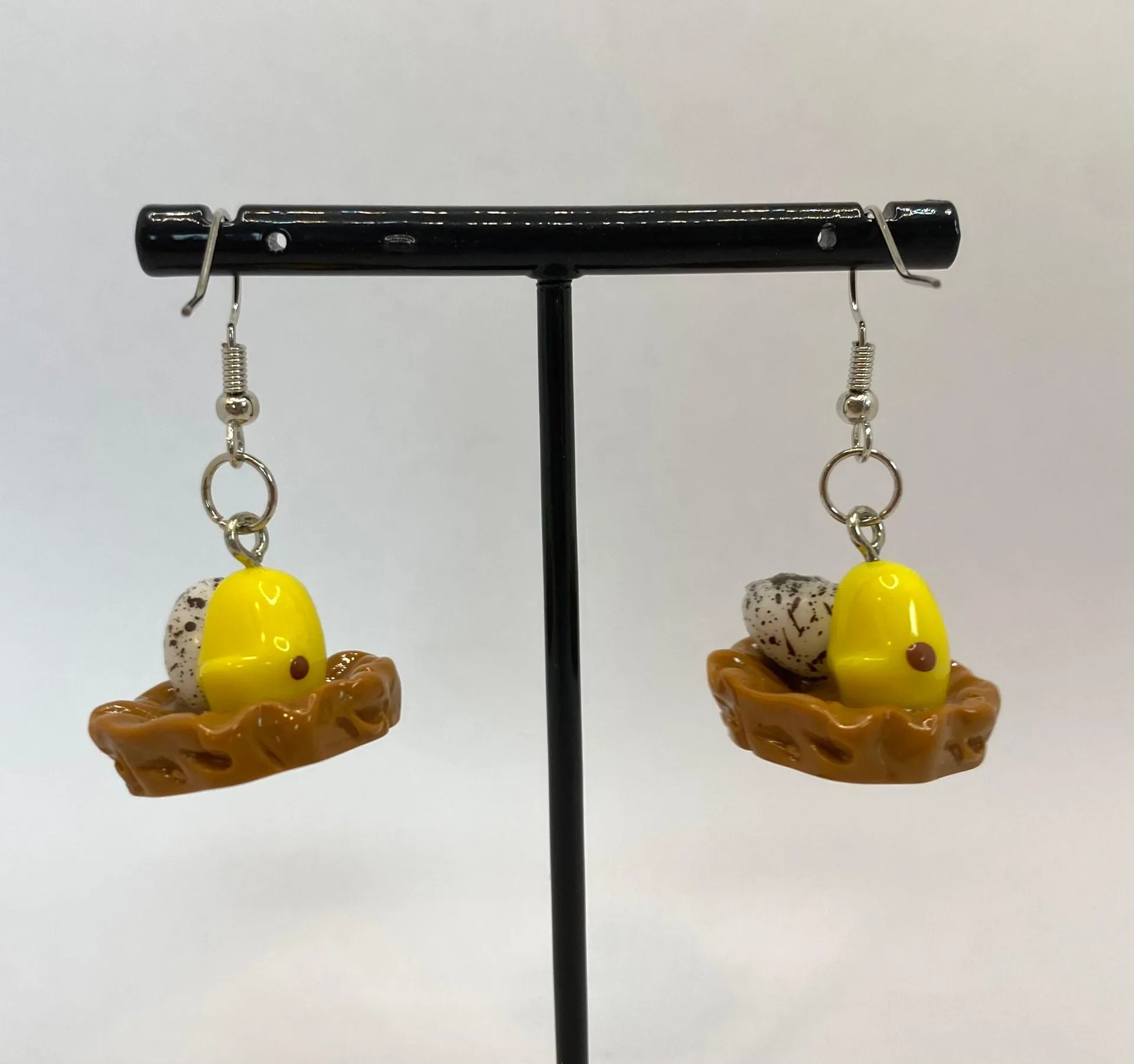 Baby bird earrings baby chicken earrings - Image 4