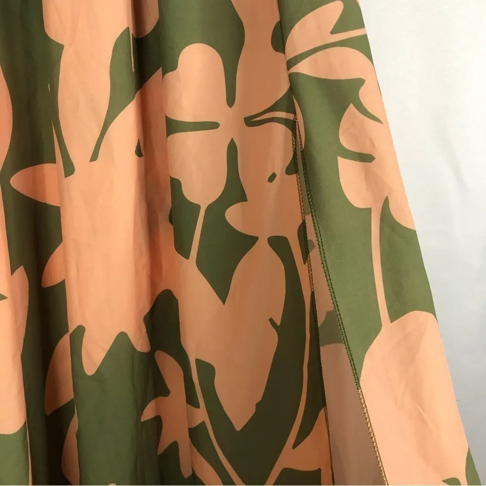 Boutique New Collection Green & Pink Floral Maxi Skirt S - Image 4