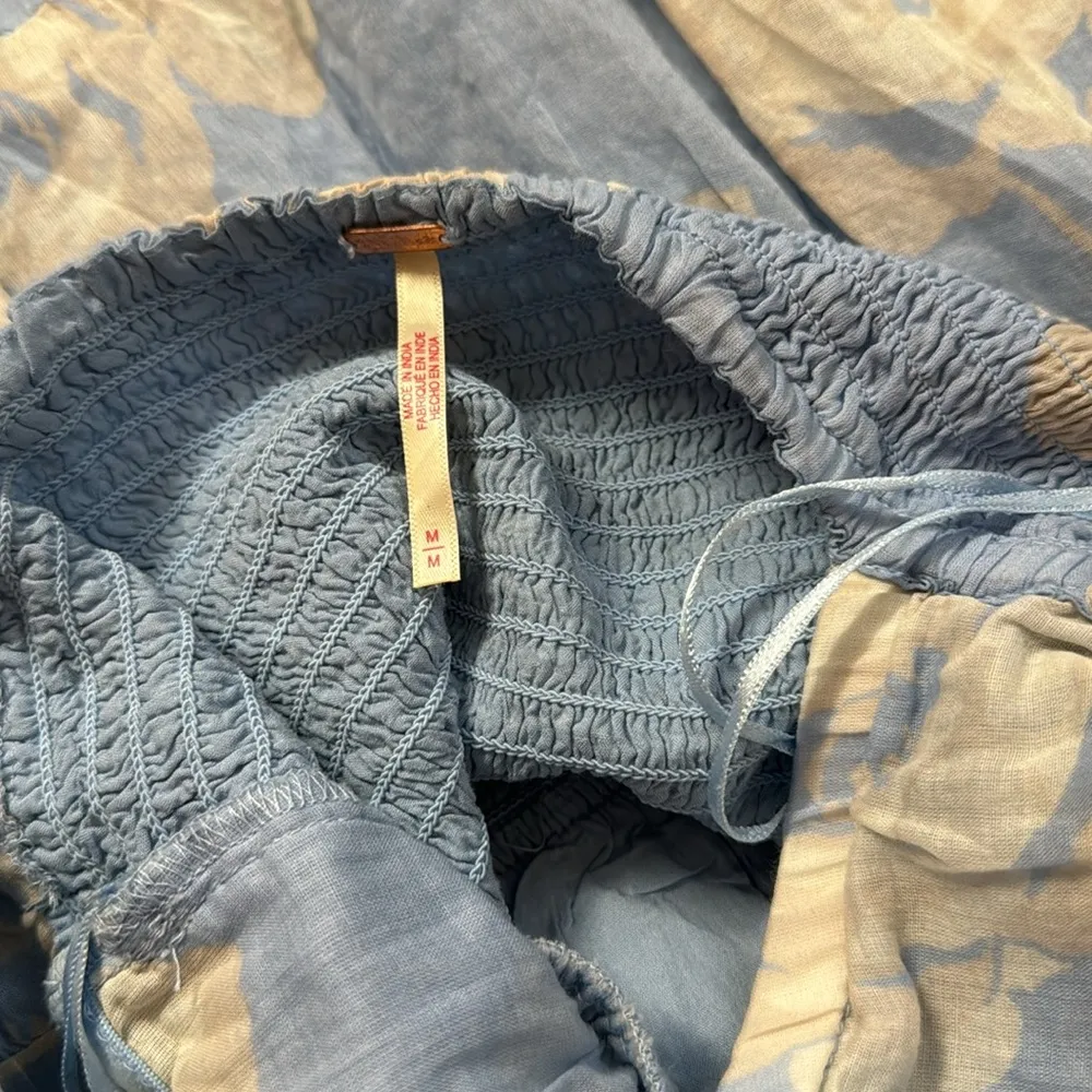 NWOT Free People Sundrenched Floral Tiered Maxi sky blue combo Sundress sz M - Image 5