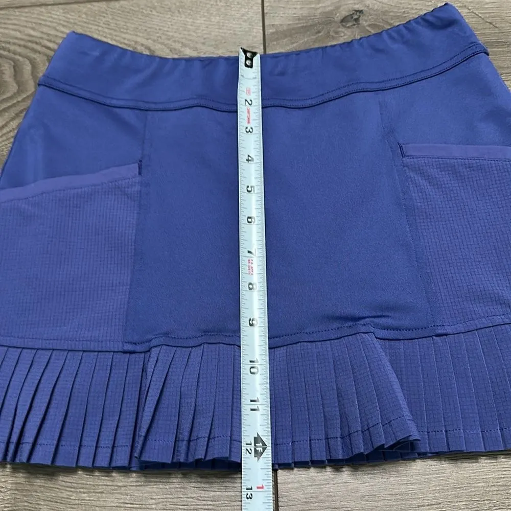 Inphorm Classic Pleated Pocket Blue Tennis Skirt‎ Skort Size Small - Image 8