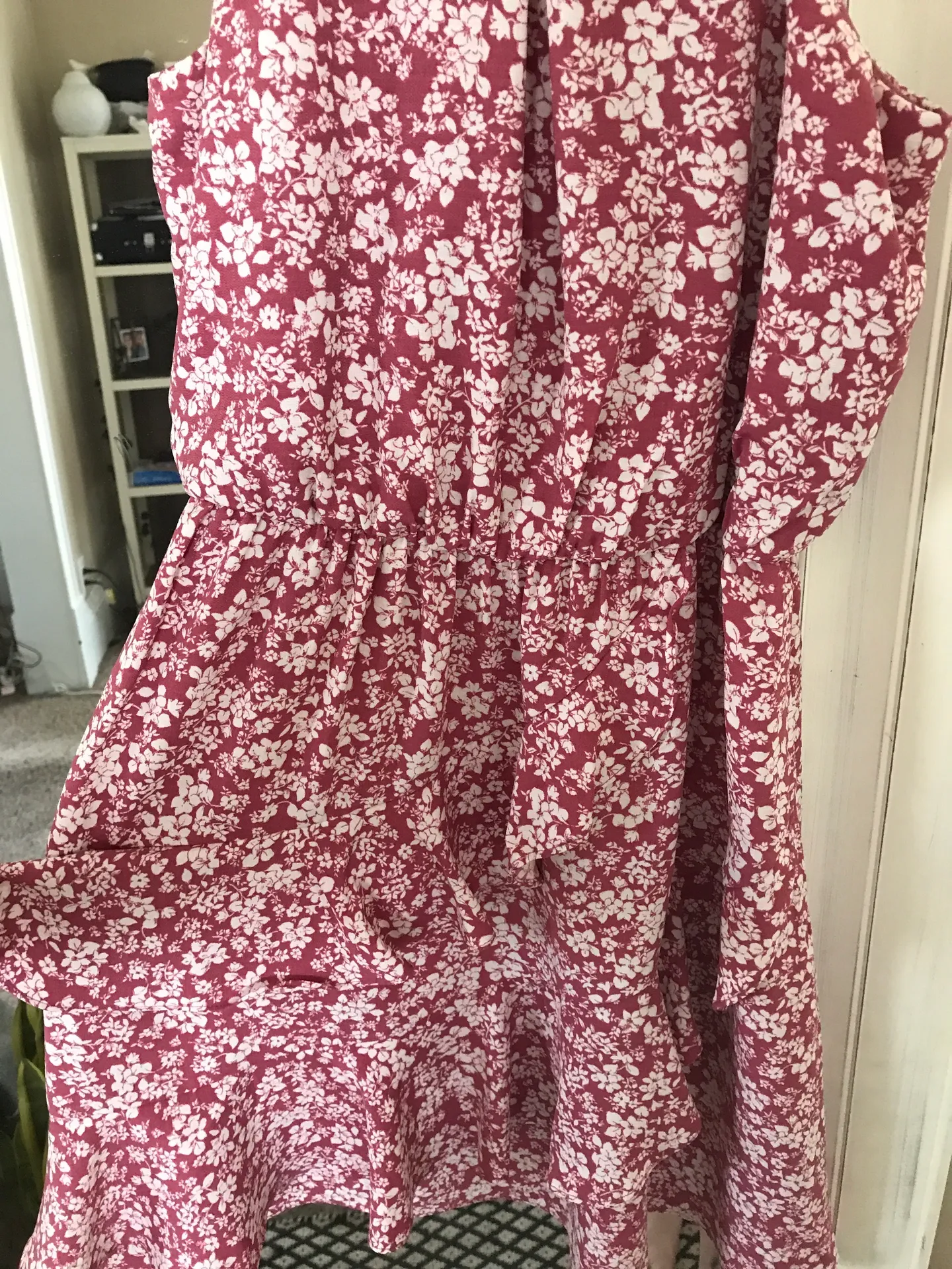 Kohls pink floral halter dress - Image 3