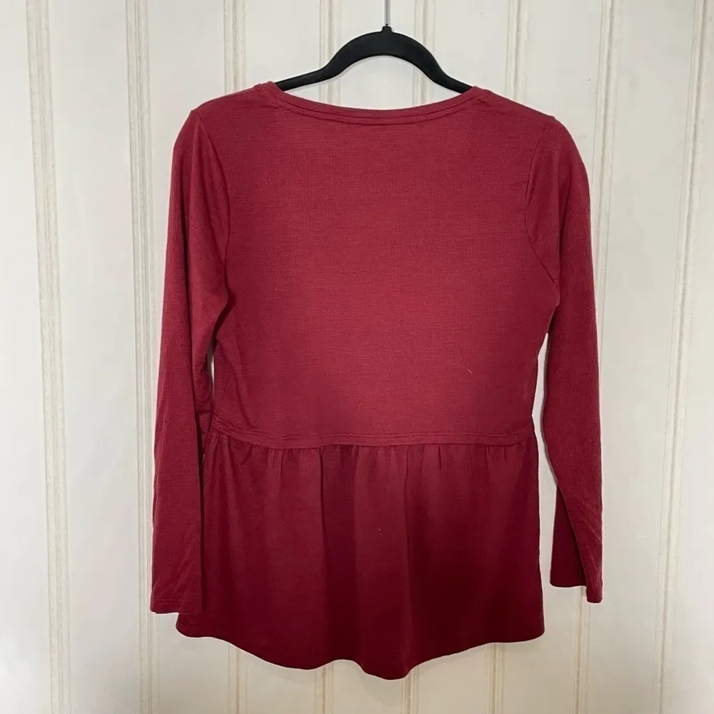 Matilda Jane Alisa Red Peplum Top -284 - Image 3