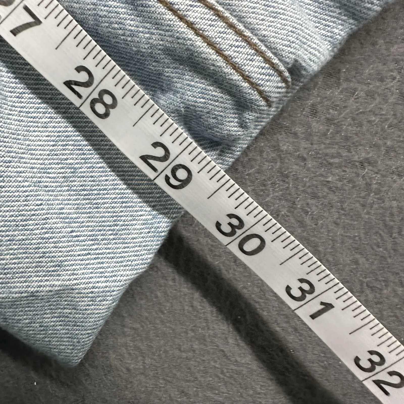 Madewell Low-Slung Baggy Jeans Womens 24 Light Wash Wide Leg Distressed Cuffed - Image 16