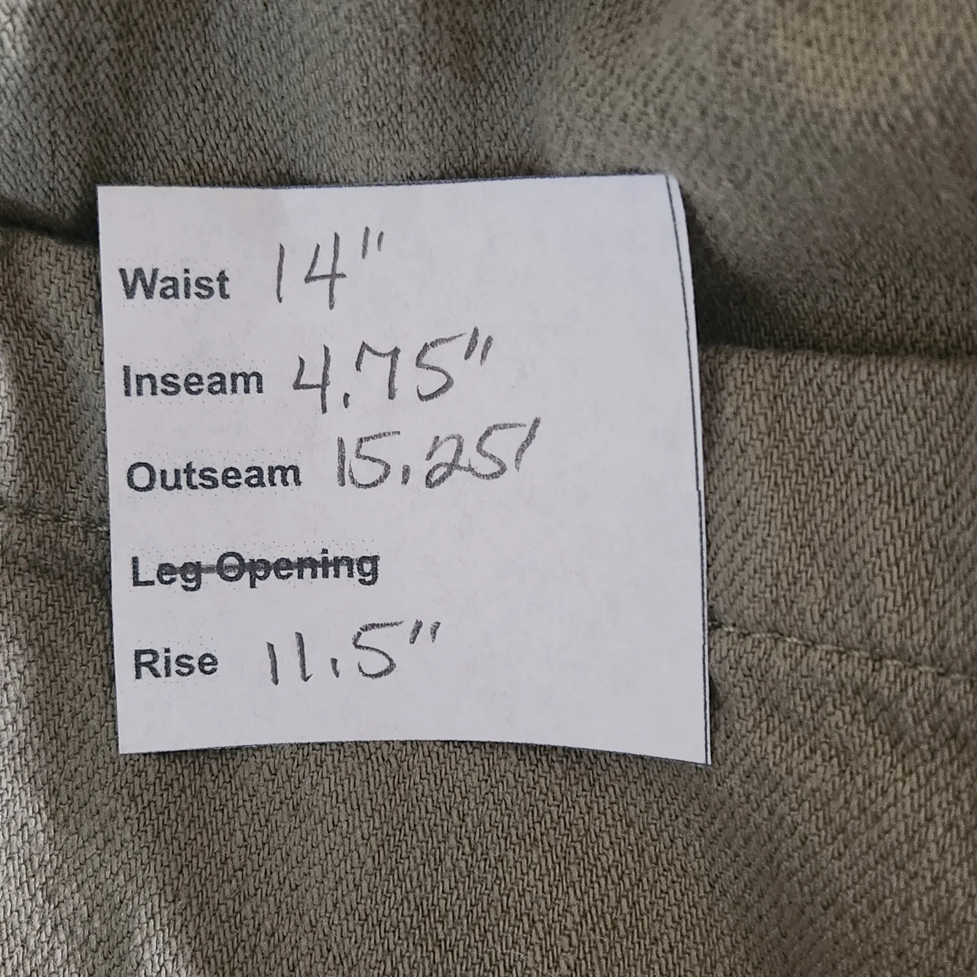 Frame Olive Green Pull-on Drawstring Shorts Size Medium Green Pull-on Shorts - Image 2