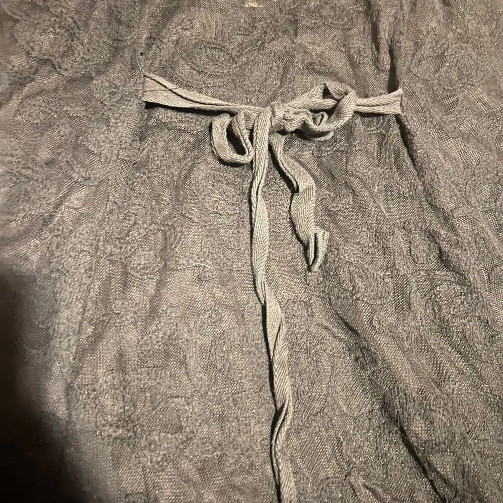 Altar'd State Black Lace-Trim‎ Long Sleeve Henley Dress Size S - Image 7